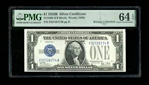 DBR 1928-B $1 Vo[ t@j[obN Fr. 1602 FB ubN PMG 64 EPQ VA F92728774B