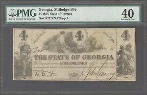 GACR27 1864 $4 W[WAB~bWr S/N 476 PMG 40