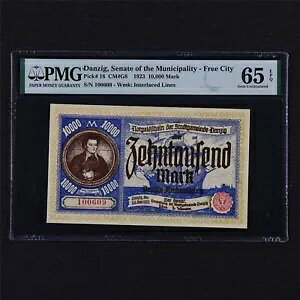 1923 �_���c�B�q�s���R�s��@ 10000 �}�[�N P-18 PMG 65 EPQ UNC