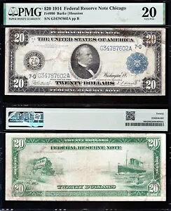 VF it 1914 N $20 VJSAM! PMG20II 87602A