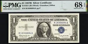 1957B $1 Vo[ؖ PMG 68EPQ lC̃nCO[h RA ubN Fr 1621 ߂Ă܂