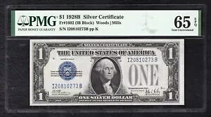 FRB 1602 1928-B $1 1 hut@j[obNvVo[ؖ PMG  UNC-65EPQ