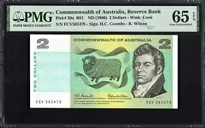 I[XgA 2 h P38a R81 1966 N[Y EB\ PMG65  UNC EPQ  FIRST