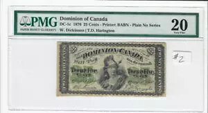 1870 h~jI Iu Ji_ ?25 Shinplaster DC-1c Pl no V[YADic/Har PMG VF-20*