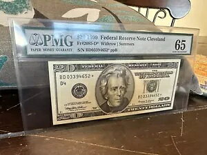 1999 X^[ $20 AMsN[uh PMG 65 WF