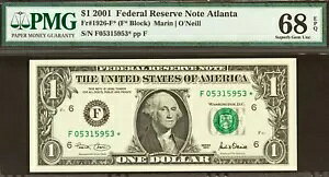 2001 $1 AMs PMG 68EPQ gbv |bv ō Ag^ X^[ Fr 1926-F*