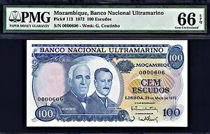 Ur[N 100 GXN[h 1972 [ VA 0000606 Pick-113 GEM UNC PMG 66 EPQ