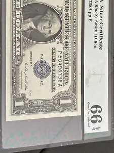 A s͂ 03456789t $1 1957A Vo[ؖ PMG 66 EPQ WF (PA ubN)