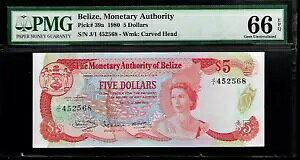 x[Y 5 h 1980 PMG 66 EPQ UNC sbN # 39a NC[ GUxX 2 