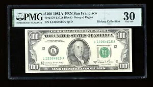 DBR 1981-A $100 �T���t�����V�X�R�_��2170-L PMG 30 �V���A�� L12364615A