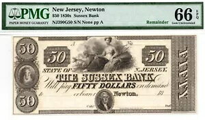 1830N $50 TZbNXsAj[g j[W[W[ p~ - PMG 66 EPQ!󏭂ȈiI PQ