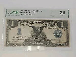 $1 1899 - �V���o�[�ؖ��� BLACK EAGLE - PMG VF 25 Fr. 236 ��������!!!