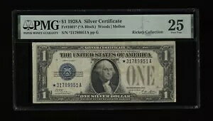 DBR 1928-A $1 Vo[ t@j[obN X^[ Fr. 1601* PMG 25 VA *31789951A