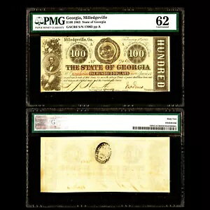 PMG 62 1863 N 2  1 AW[WAB~bWrBW[WAB $100Cr. 6