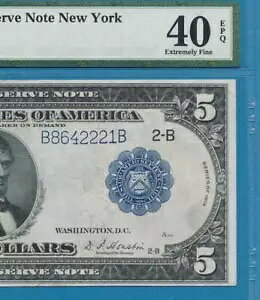 $5.00 FR.850 1914 j[[N u[ V[ AM PMG CF40EPQ