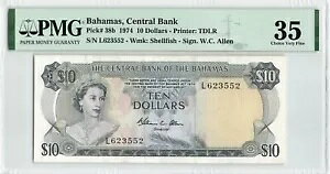 �o�n�} $10 �h�� 1974�AP-38b�A�T�C��: Allen�APMG 35 Choice VF�APretty QEII Note