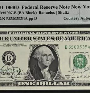 1969D 1 hAMs - PMG 58EPQ - fA I[gOt - okGX / Vc