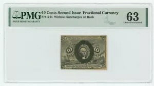 FR.1244 10 Zg tNVi  2  1863 PMG63 947400-21