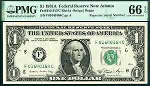 1981A $1 �t�F�f���� ���U�[�u �m�[�g �t�@���V�[ ���s�[�^�[ S/N F 01640164 C PMG �W�F�� 66EPQ