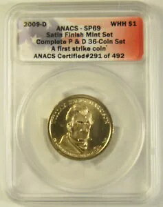 2009-D �n���\���哝�̃h�� ANACS SP-69 �t�@�[�X�g �X�g���C�N #291