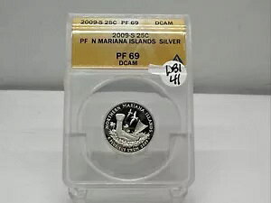 2009 S - �V���o�[ �v���[�t �k�}���A�i���� 25c - ANACS PF69 DCAM DB1-41