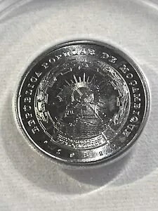 1982 モザンビーク 2.5 メティカイ、ANACS による MS 65 グレード