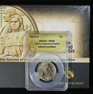 2014-D $1 �R�C���ƒʉ݃Z�b�g - �h���R�C���� ANACS EU-69 MINT0740/BH
