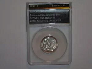 2017-S �G���X �A�C�����h �N�H�[�^�[ EU70 Enhanced Unc ANACS 225th Ann Set �f���o�[