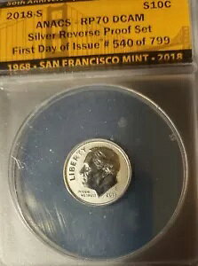 2018-S �V���o�[ ���o�[�X �v���[�t ���[�Y�x���g �_�C�� ANACS RP70 DCAM - FDOI