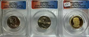 2012 PDS 哝̃A[T[ h 3 RC Zbg ANACS MS 67AMS 67APR 69