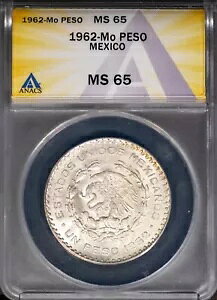 1962-Mo 10% �V���o�[ �y�\ ���L�V�R MS 65 ANACS # 7695835 + �{�[�i�X
