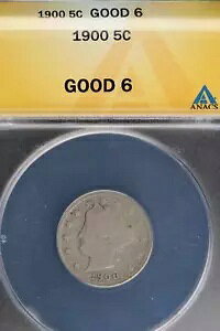 1900 ���o�e�B �j�b�P�� ANACS G 6 *DoubleJCoins* JL1100-326