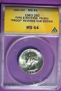 1963 - ANACS MS64 ^Cv B REV FS-9001 REV nu fUC Vg NH[^[! #B28678