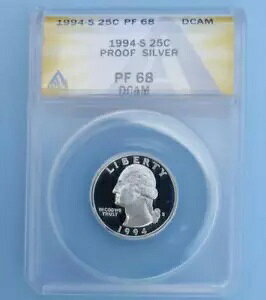 1994 S ANACS PF 68 D-Cam �V���o�[ ���V���g�� �N�H�[�^�[�A�W�F�� �v���[�t 68 �f�B�[�v �J���I