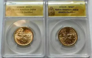 2018-P + 2018-D �l�C�e�B�u �A�����J�� �W�� �\�[�v ��-�g�[-�n�N $1 �h�� - ANACS MS67