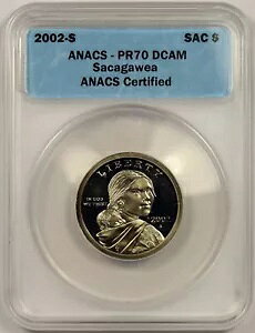 2002-S SAC $1 ANACS PR 70 fB[v JI TJKEBA h