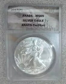 2017-(P) BU シルバー アメリカン イーグル ANACS MS69