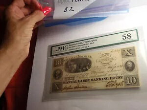 1836N $10 tBftBA̘Js ELVIS Note PMG CHOICE ABOUT UNC 58