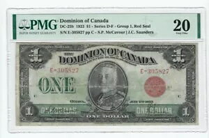 1923 �h�~�j�I�� �I�u �L���� DC-25b�A$1 Ser D-F�AGr 1 ���b�h �V�[�� SN#E-305827 PMG VF-20