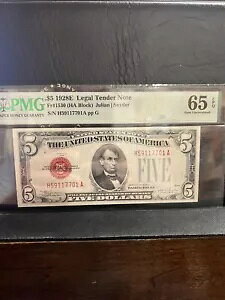 FR.1530 1928E $5 �@��ʉݎ��� PCGS �I�� GEM ������ 65 EPQ