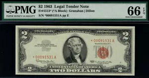 MALACK $2.00 1963 PMG 66 EPQ �X�^�[�m�[�g�B�������F�I pm0040