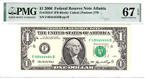 2006 $1 FRN PMG �W�F�������� 67EPQ �t�@���V�[ �j�A�\���b�h 7 �� #F49444444B