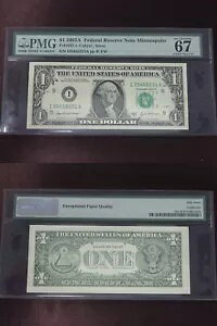 2003A $1 AM~lA|X PMG 67 EPQ S/N I35458251A