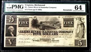 1860N EFXgo[Wi $5 WF[XEo[EJi  PMG CHOICE UNC 64