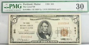 1929 N $5 h Cs FR 1800-1 PMG F 30 VF ʉ