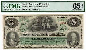 1872 $5 TEXJCiBARrA - PMG 65 EPQ!͓IGEM+