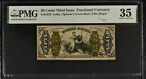 1864 ` 1869 N [ 50 Zgʉݑ 3 s Fr-1370 PMG VF35 Choice VF