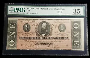 $1 ��R���� T-71 - 1864 �N 2 �� 17 �� - PMG 35 - �����i? - SKU-CA312