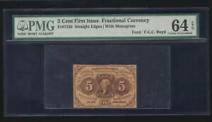US 5c �� 1 �񔭍s�����ʉ� (�uABC�v�t��) FR 1230 PMG 64 EPQ V Ch CU (-001)