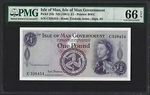 } 1 |h 1961AP-25b M505APMG 66 EPQ GEM UNCAX^[h "C" (ND 1970)